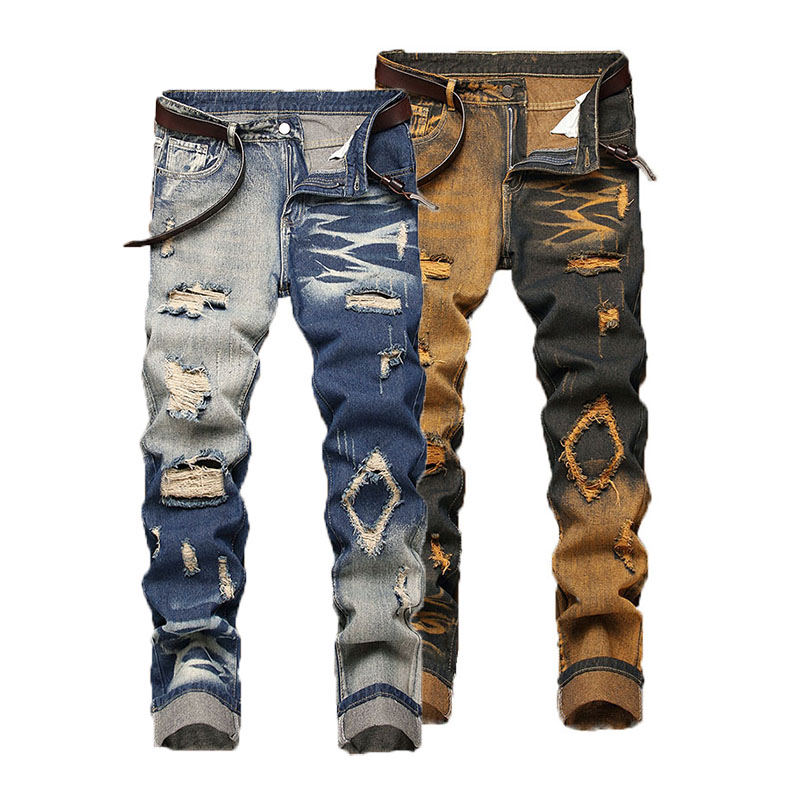 Men'S Fashion For 60 Year Old - New Retro Jeans Men's Straight Leg