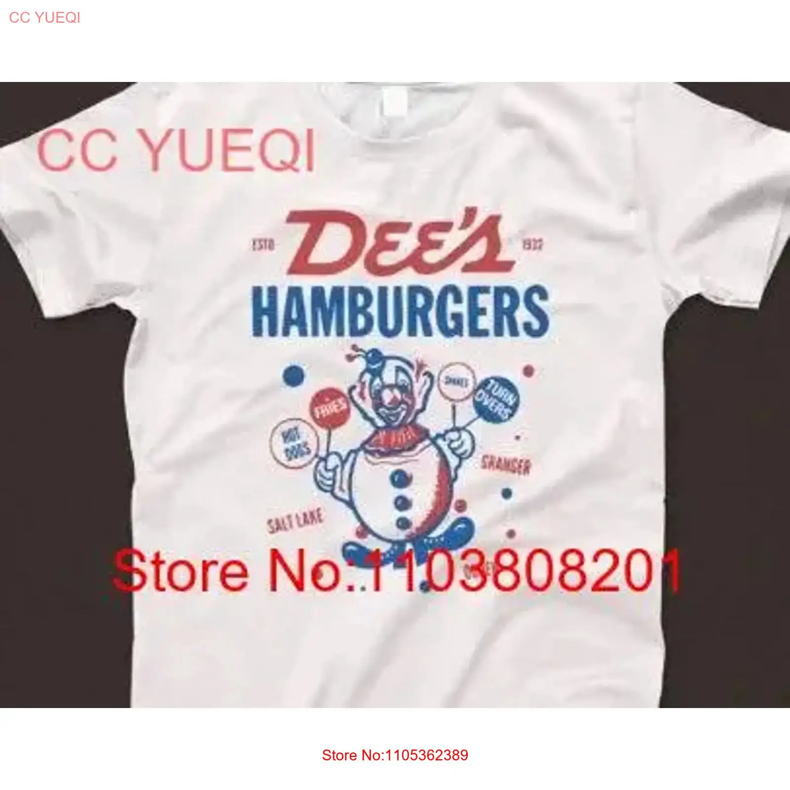 Men'S Fashion Hamburg - Dee's Hamburgers T Shirt 1026 Retro