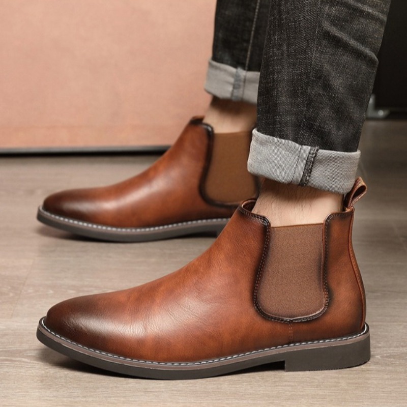Men'S Fashion Brands - Mens Business Casual Leather Boot 2025