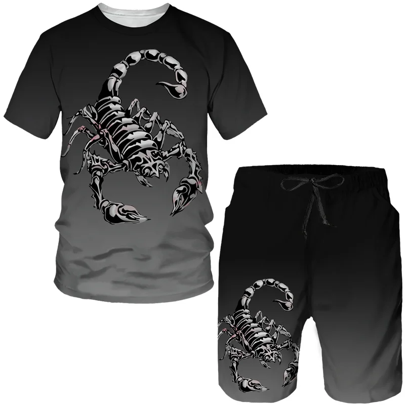 Men'S Fashion Clothing - New Scorpion 3D Print T-Shirts Shorts