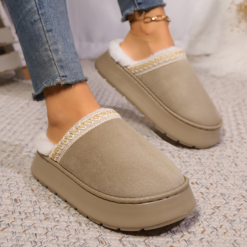 Mens Fashion Winter 2025 - Home Slipper Women Winter Warm Fuzzy
