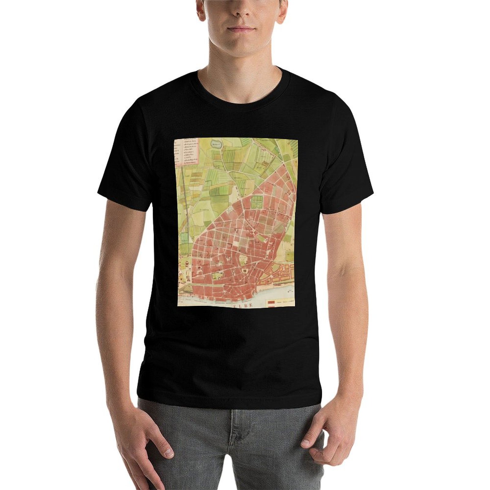 Vintage Altona Hamburg Map (18 - Men'S Fashion Hamburg 评论和价格