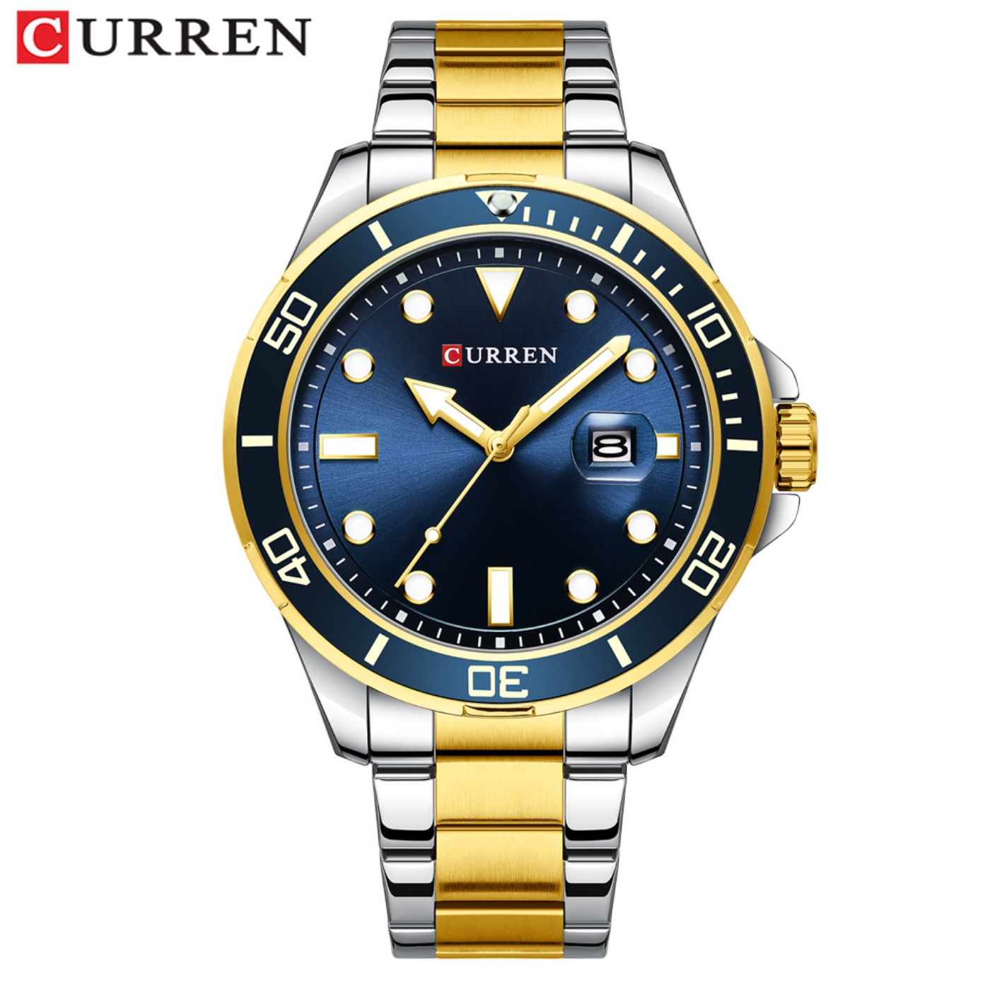 CURREN New Green Water Ghost S - Fashion Mens Watches 评论和价格