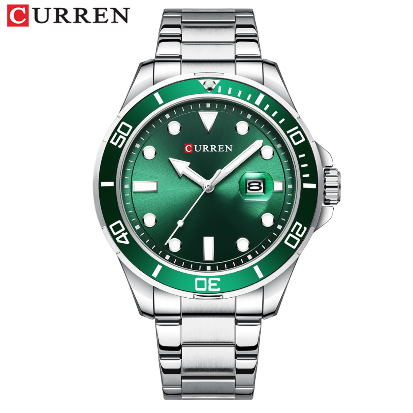 CURREN New Green Water Ghost S - Fashion Mens Watches 评论和价格