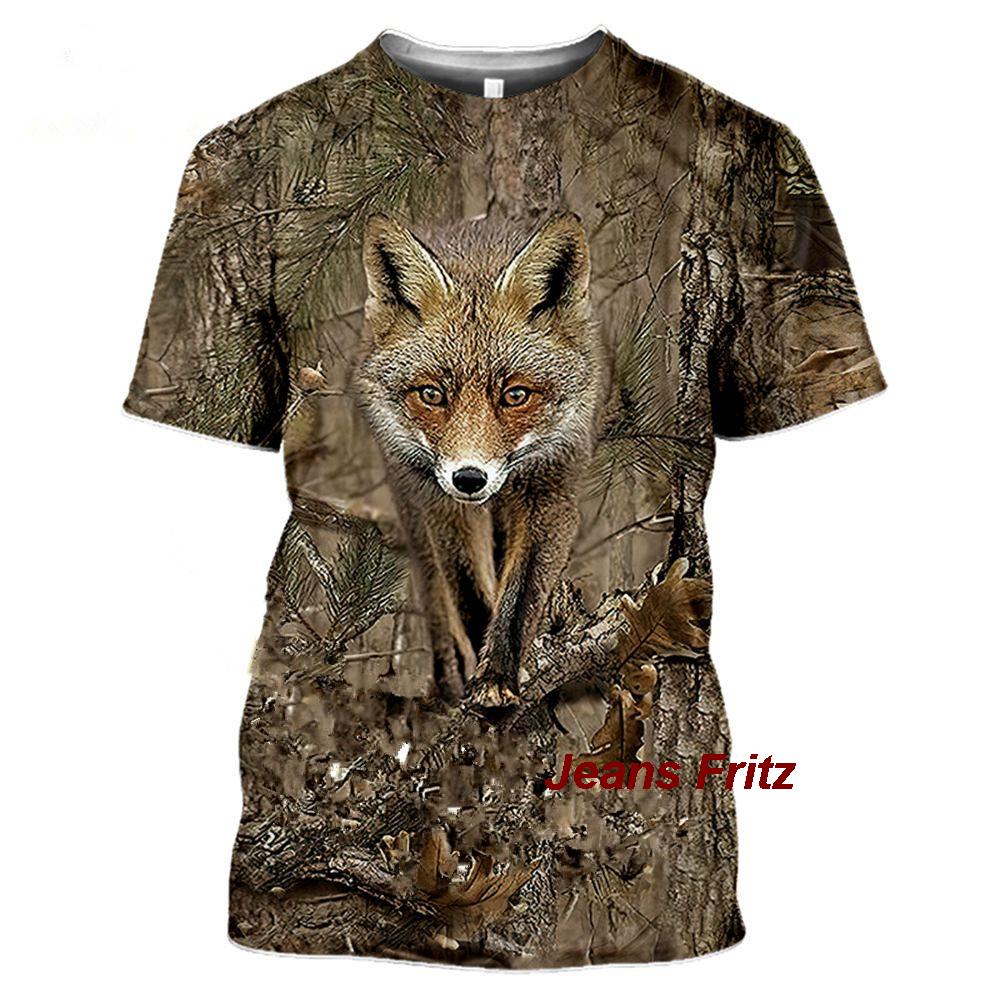 2023 Camouflage hunting animal - Jeans Shirt Fashion For Men 评论和价格