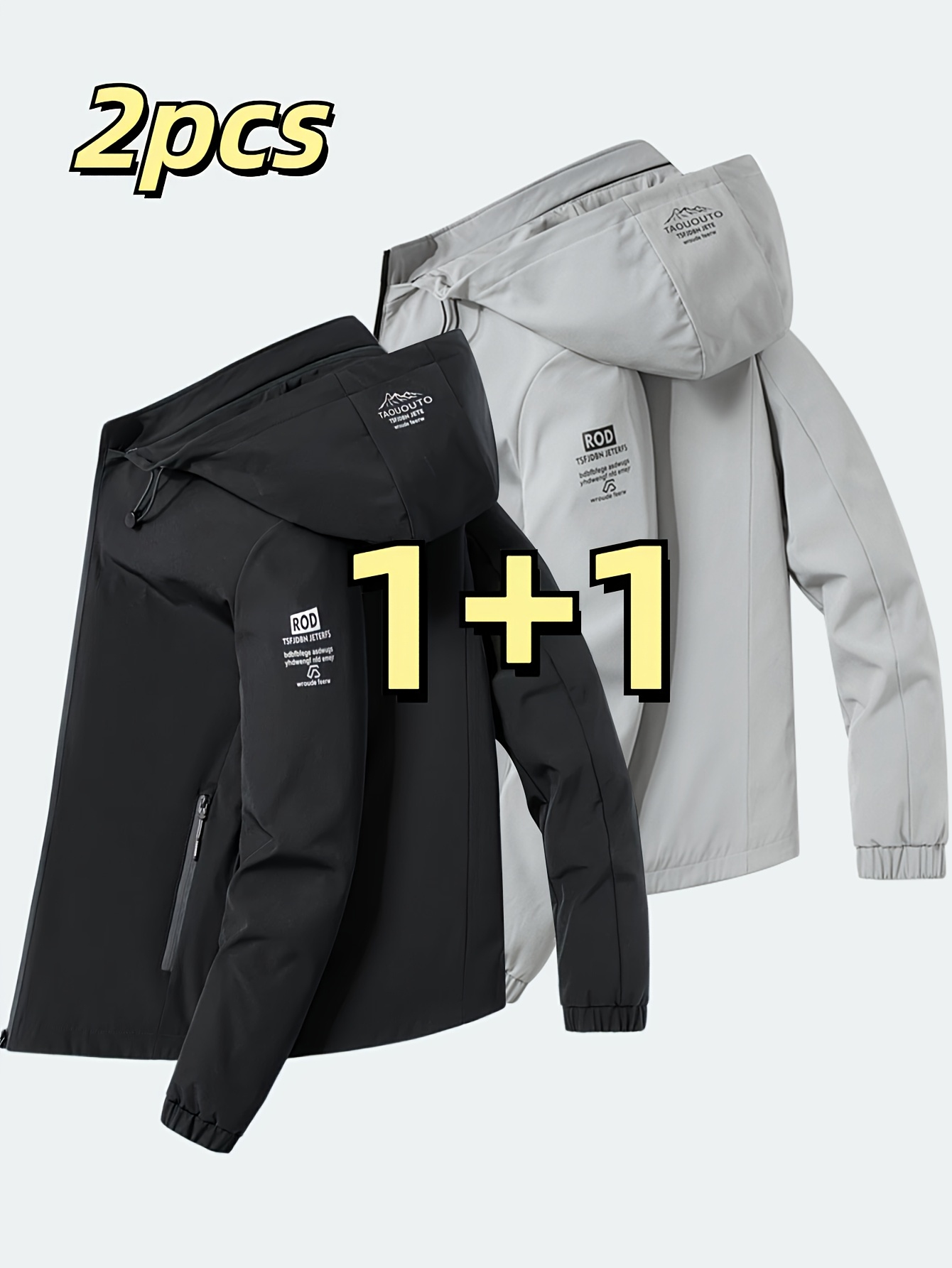 Two piece fashionable Men's wi - Men'S Fashion Zipper Jacket 评论和价格