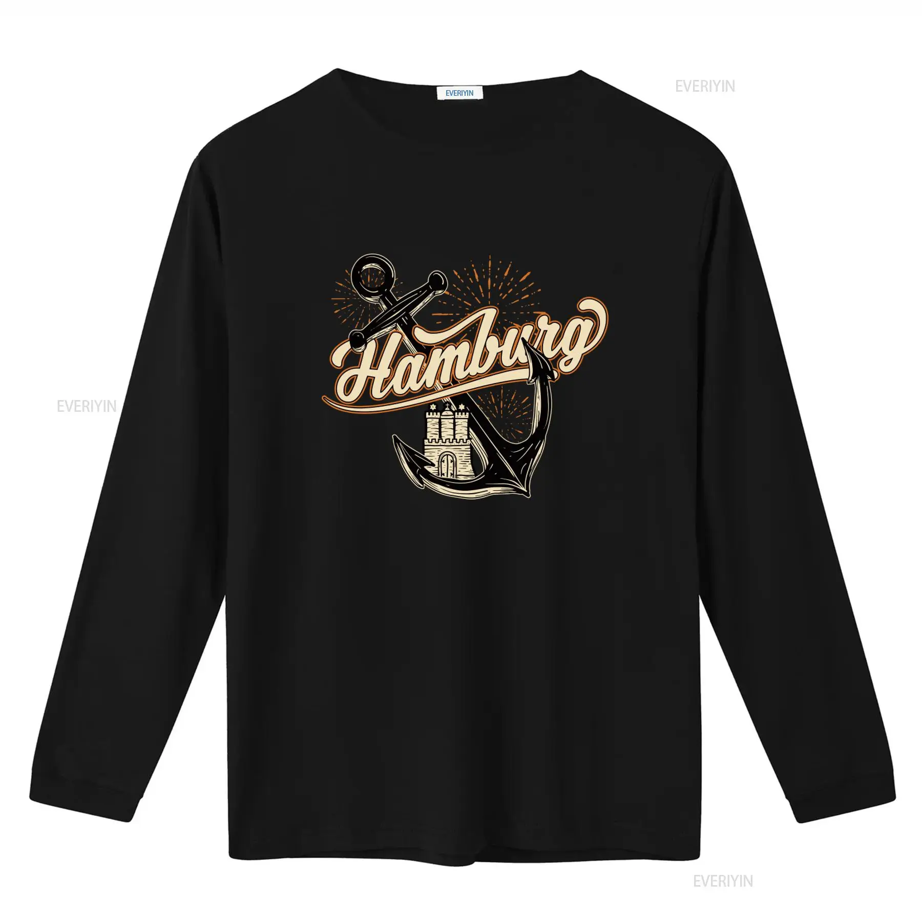 Mens Hamburg Anchor Print T Sh - Men'S Fashion Hamburg 评论和价格