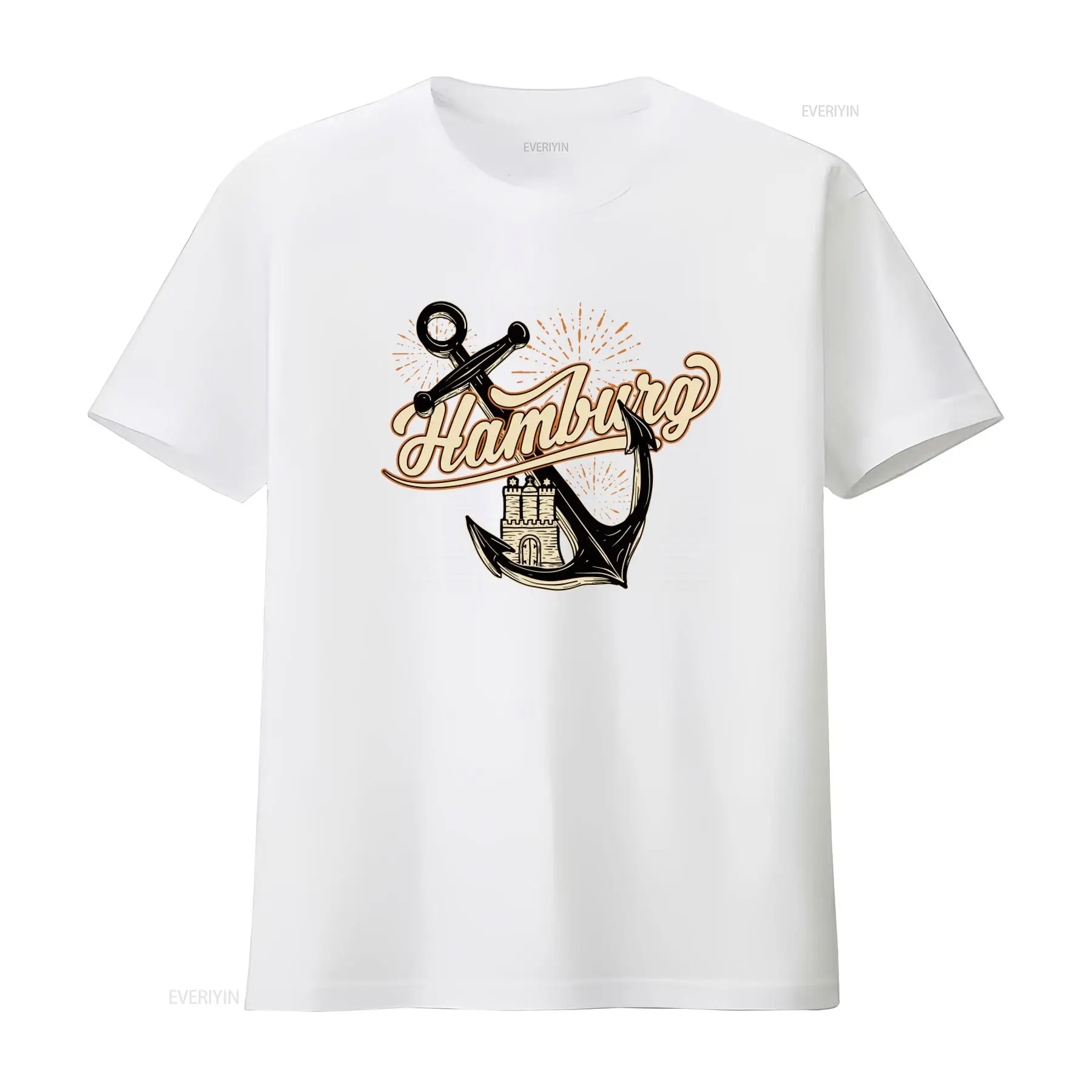 Mens Hamburg Anchor Print T Sh - Men'S Fashion Hamburg 评论和价格