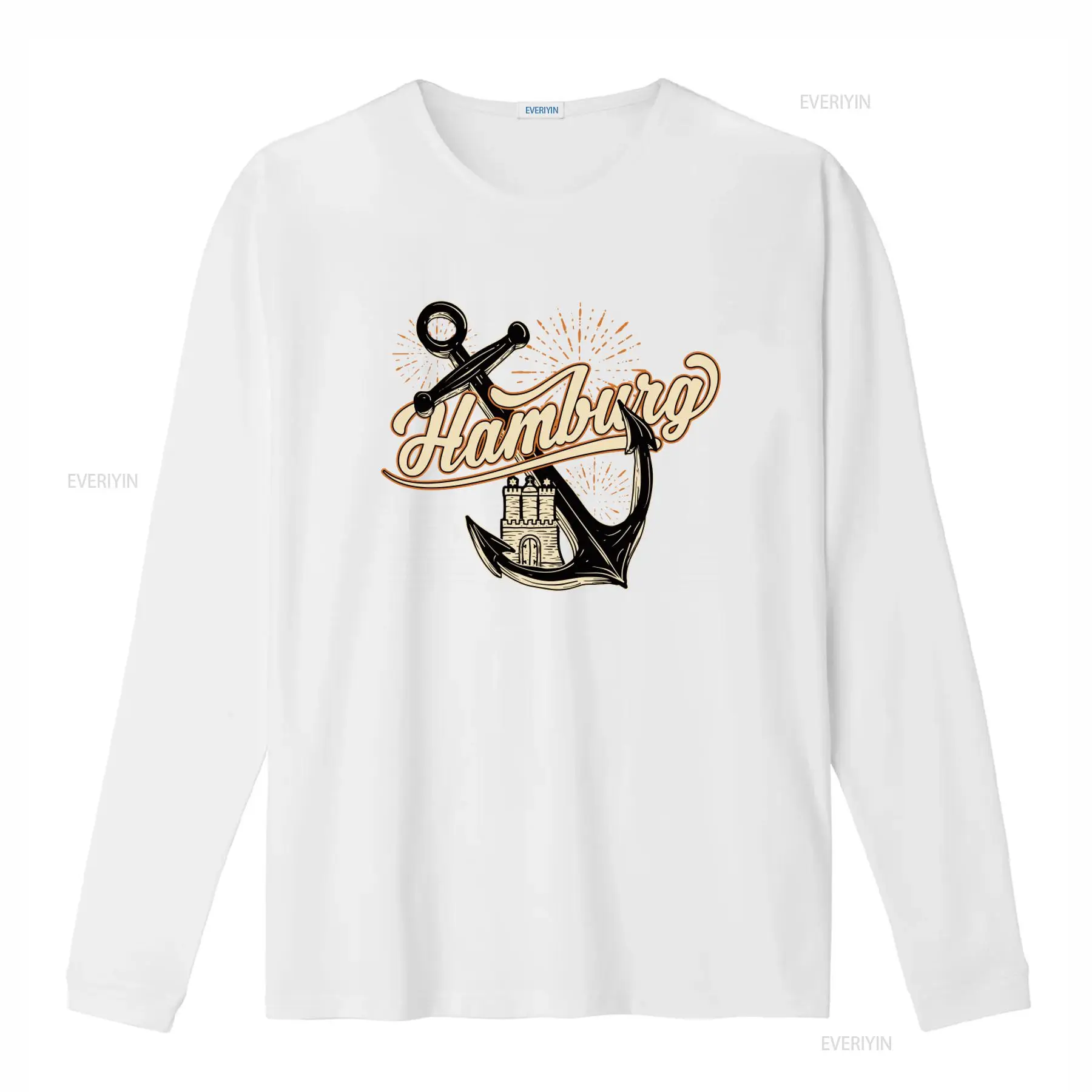 Mens Hamburg Anchor Print T Sh - Men'S Fashion Hamburg 评论和价格