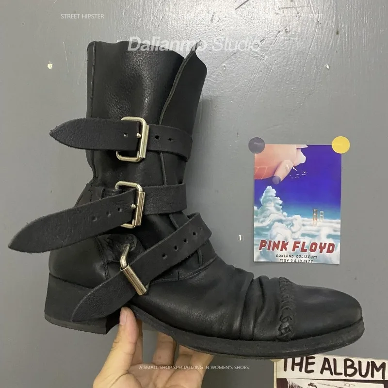 Fashion Men's Genuine Leather  - Men Fashion Vintage 评论和价格