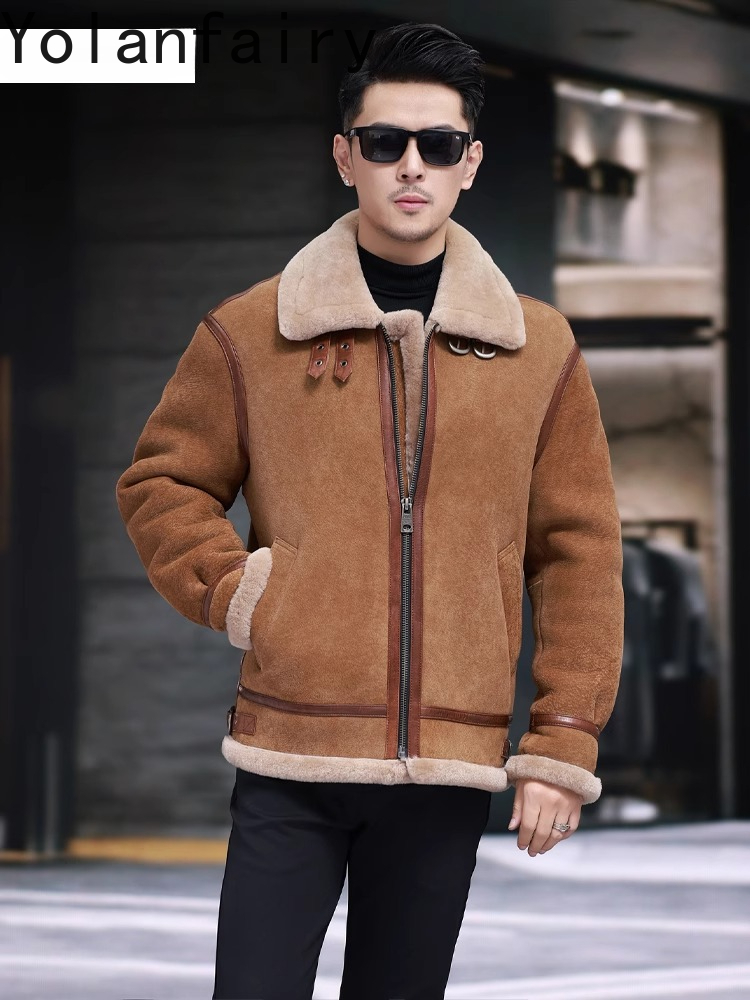 YOLANFAIRY High Quality Real S - Men'S Fashion Zipper Jacket 评论和价格