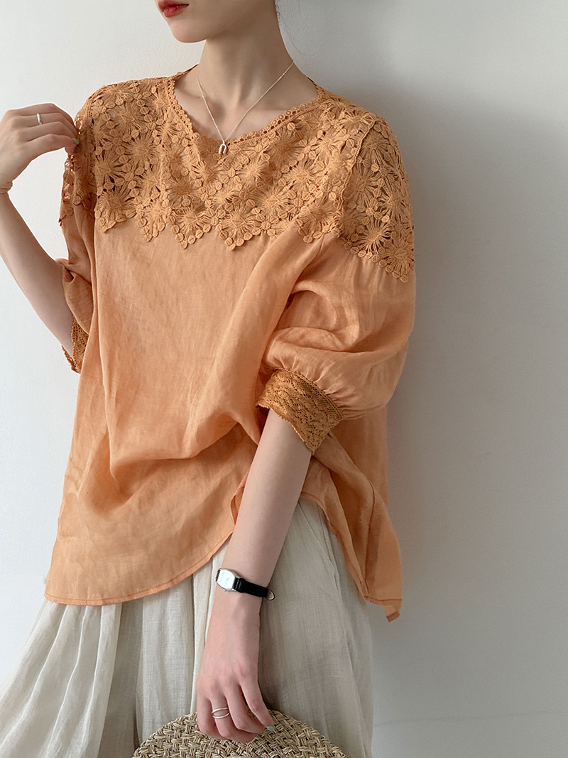 2026 Women Summer 100% Linen B - Linen Shirt Summer 评论和价格