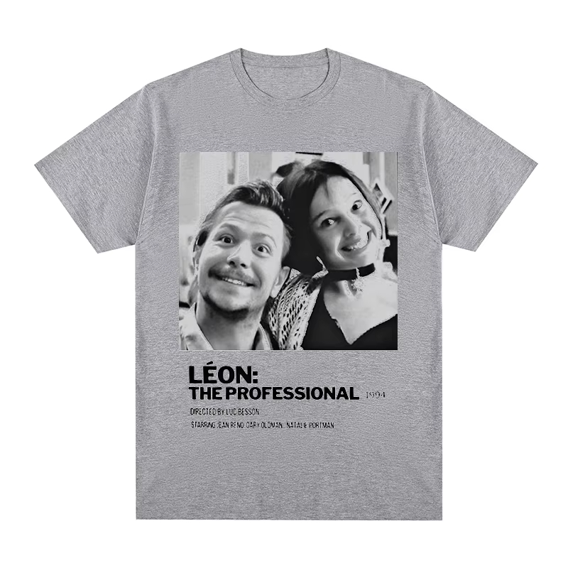 Léon Vintage T-shirt Movie The - Jeans Shirt Fashion For Men 评论和价格