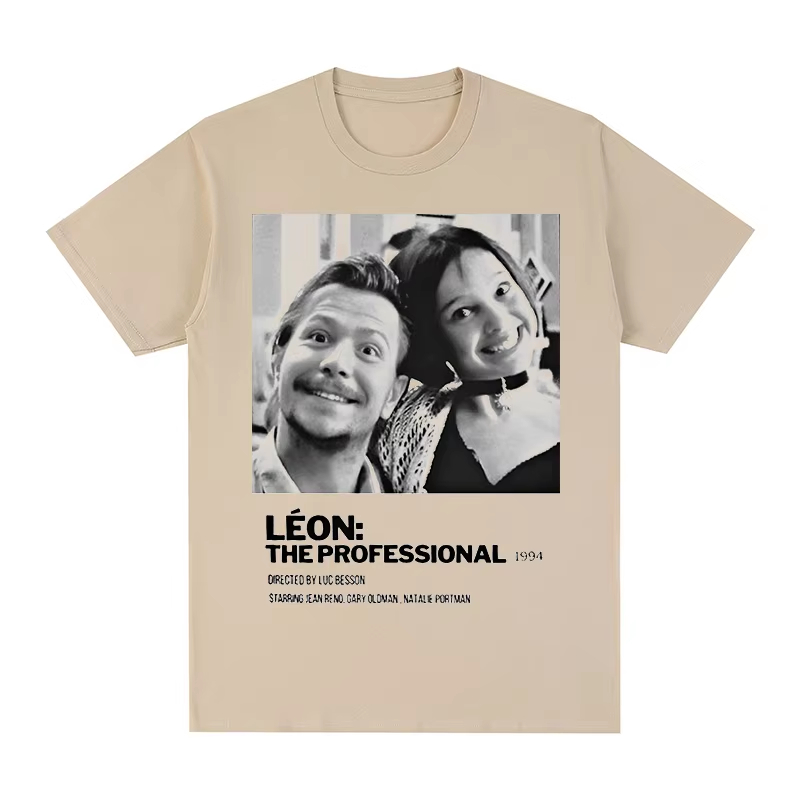 Léon Vintage T-shirt Movie The - Jeans Shirt Fashion For Men 评论和价格