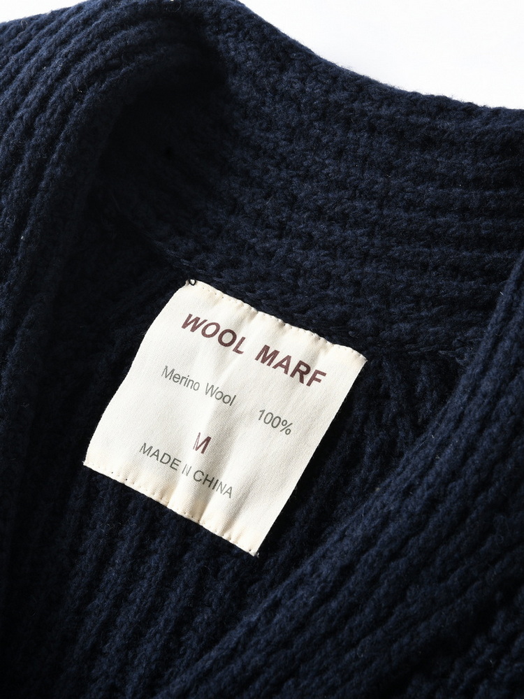 Eu Vintage 100% Wool Chunky Kn - Men'S Fashion Zip Sweater 评论和价格