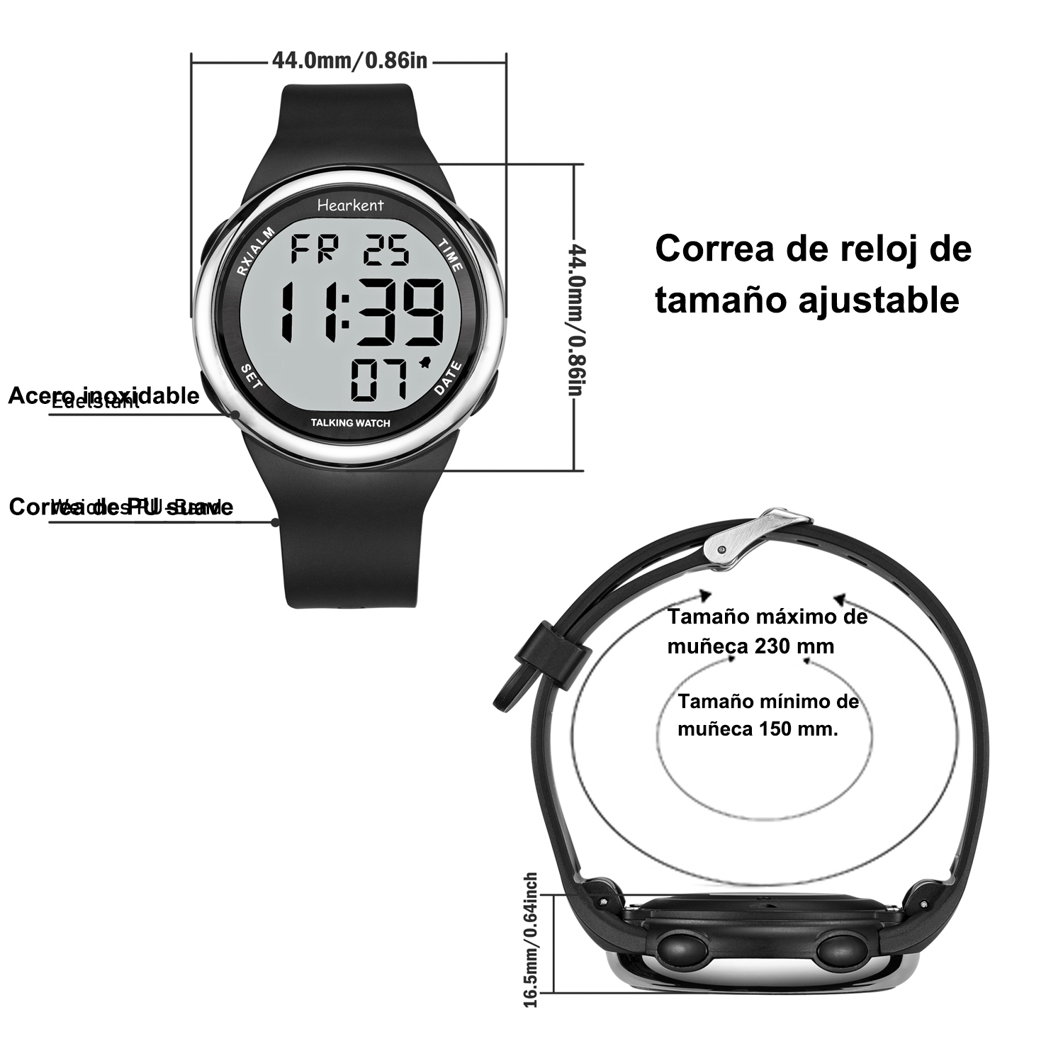 Hearkent Spanish Talking Watch - Men'S Fashion For 60 Year Old 评论和价格