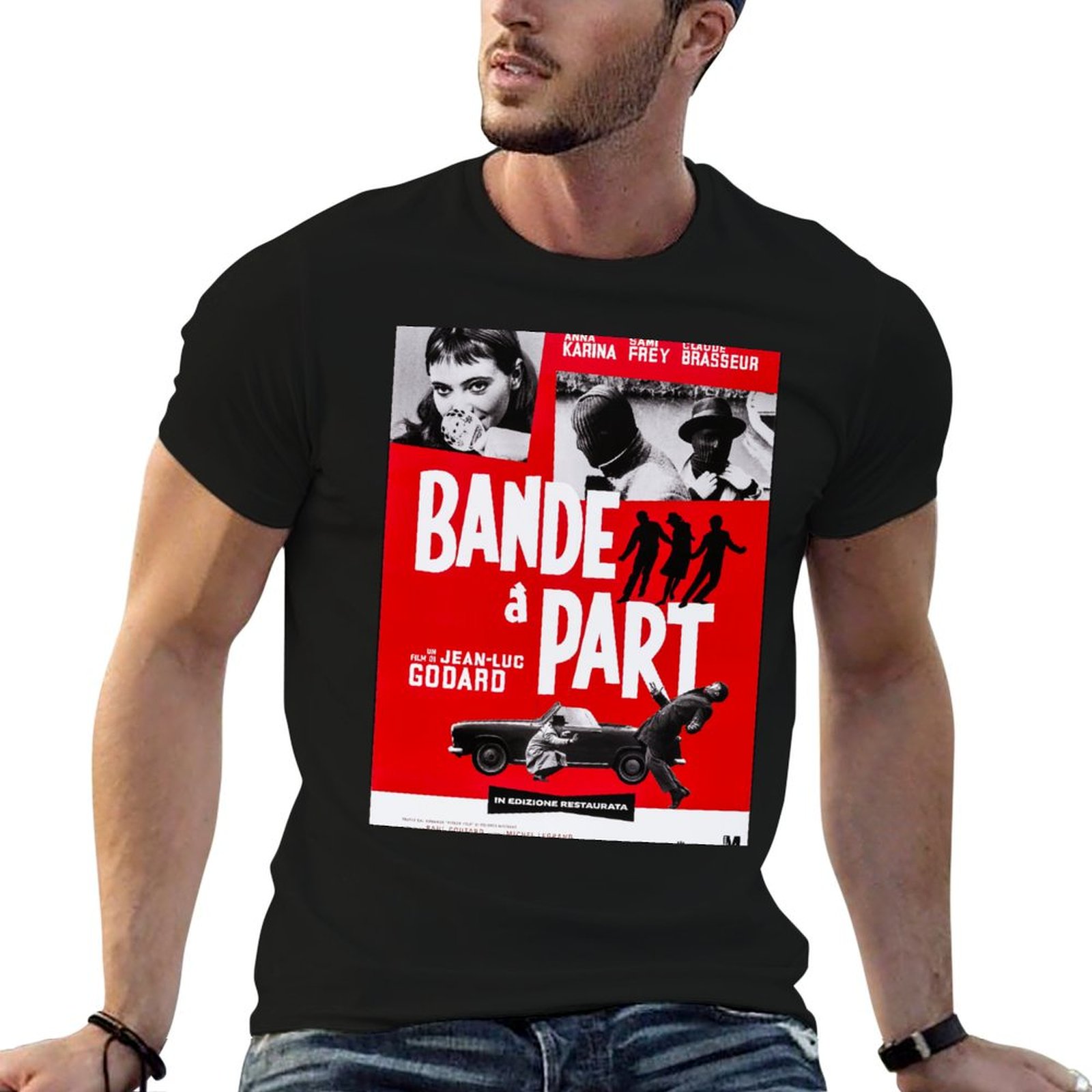 Bande A Part - Jean-Luc Godard - Jeans Shirt Fashion For Men 评论和价格