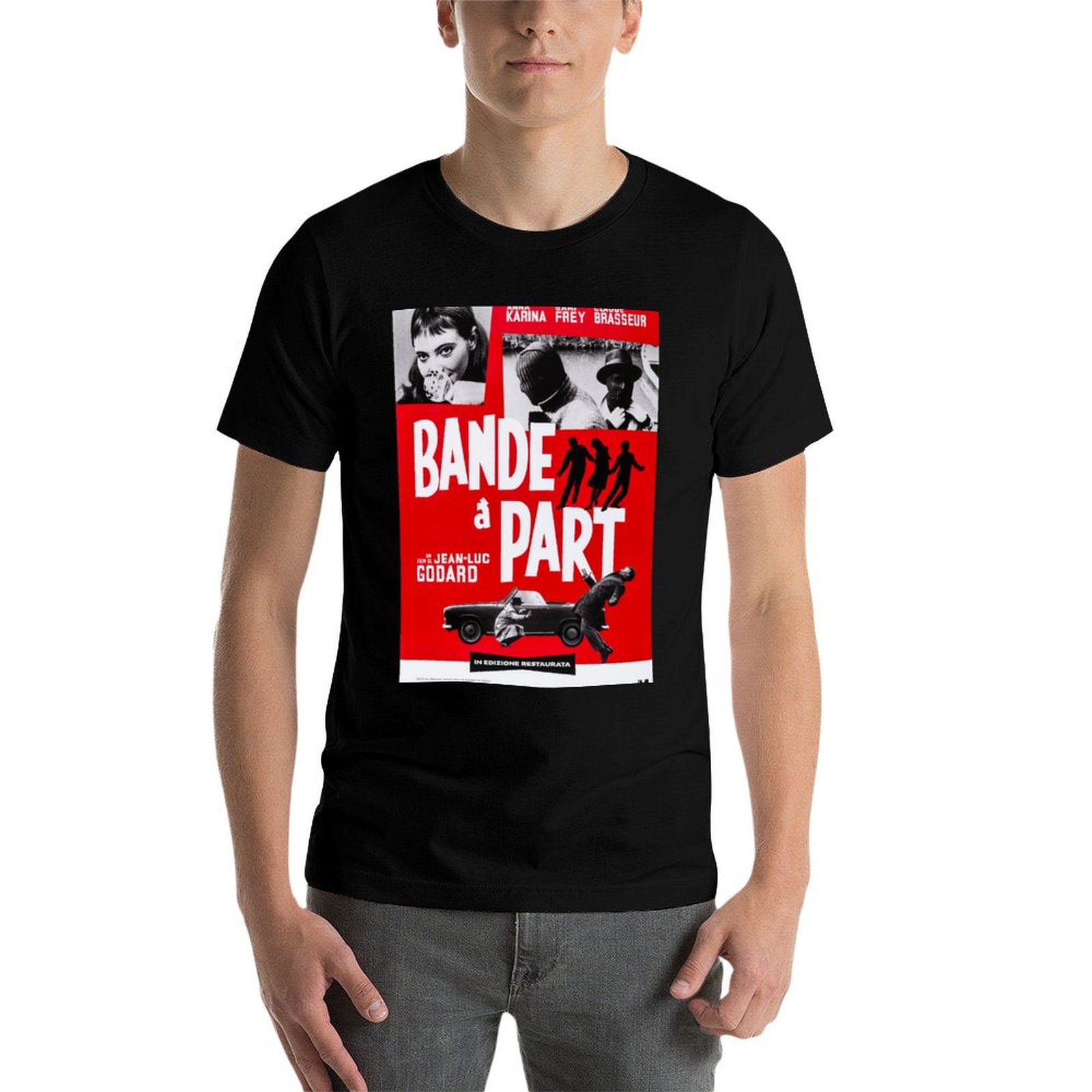 Bande A Part - Jean-Luc Godard - Jeans Shirt Fashion For Men 评论和价格