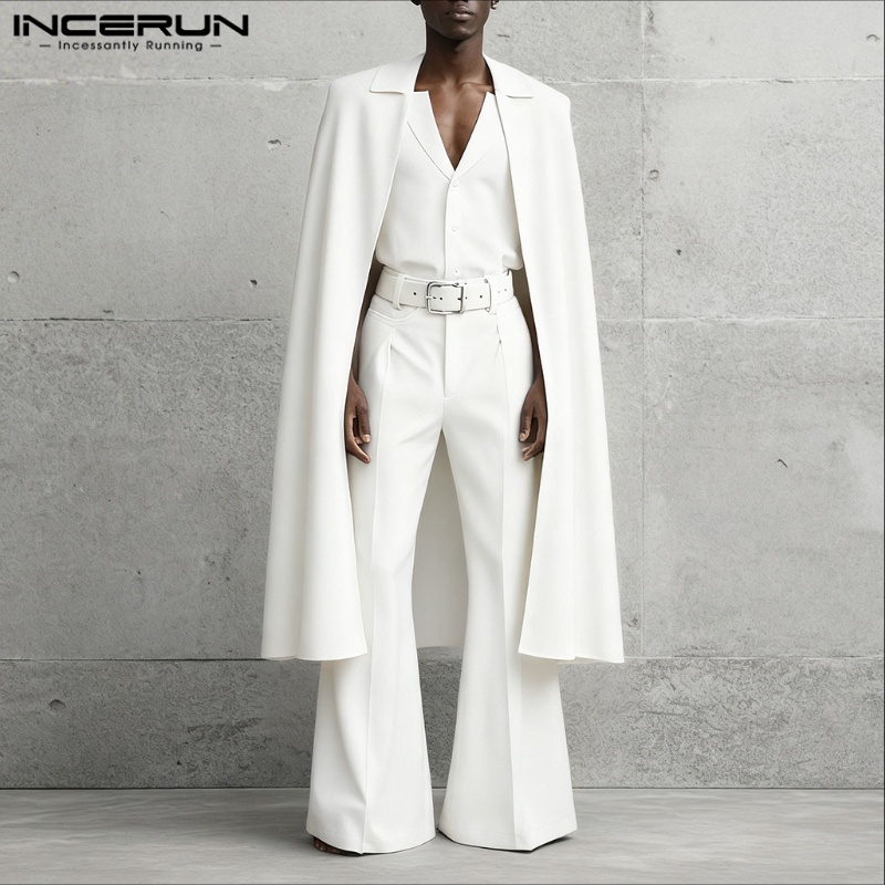 INCERUN Men Sets Solid Color L - Mens Fashion Blazer 评论和价格