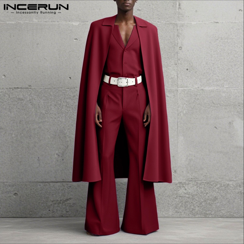 INCERUN Men Sets Solid Color L - Mens Fashion Blazer 评论和价格