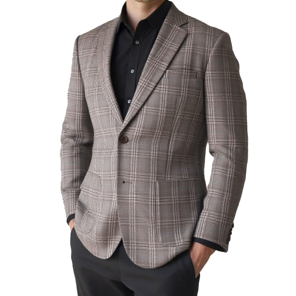 2026 Fashion Men Jacket Brown  - Mens Fashion Blazer 评论和价格