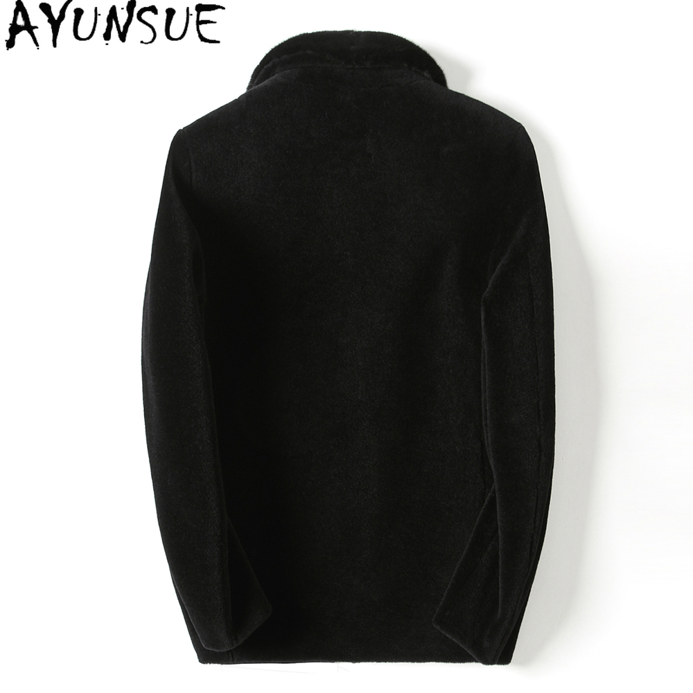 AYUNSUE Casual 100% Wool Coats - Mens Fashion Winter 2025 评论和价格