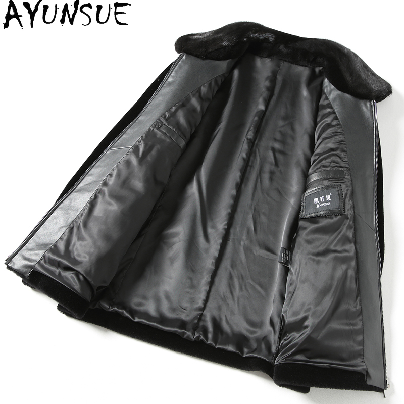 AYUNSUE Casual 100% Wool Coats - Mens Fashion Winter 2025 评论和价格