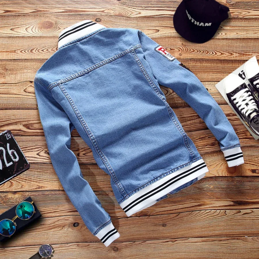 New 2026 Men's Denim Jackets F - Mens Fashion Denim Jacket 评论和价格