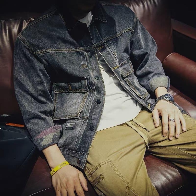 High Quality Men's Denim Jacke - Mens Fashion Denim Jacket 评论和价格