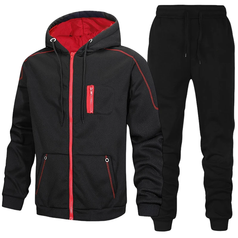 Fashion Men's Tracksuit Casual - Men'S Fashion Zipper Jacket 评论和价格