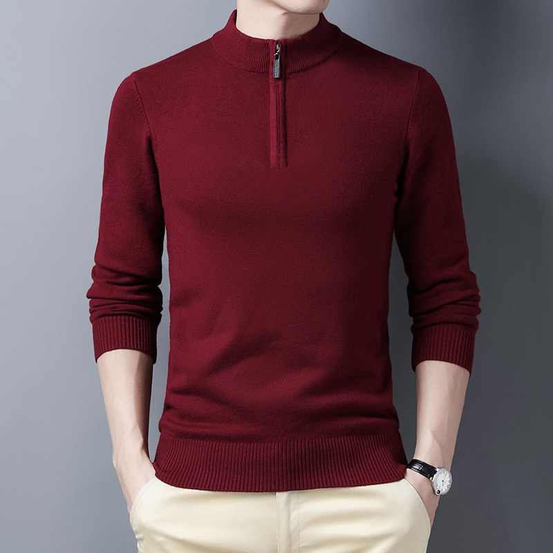 Men's Half Zip Knit Sweater So - Men'S Fashion Zip Sweater 评论和价格