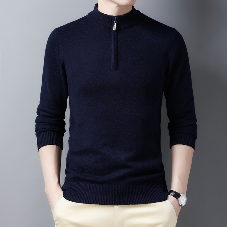 Men's Half Zip Knit Sweater So - Men'S Fashion Zip Sweater 评论和价格