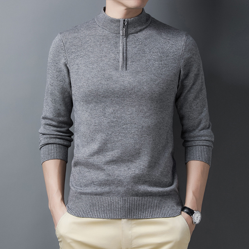 Men's Half Zip Knit Sweater So - Men'S Fashion Zip Sweater 评论和价格