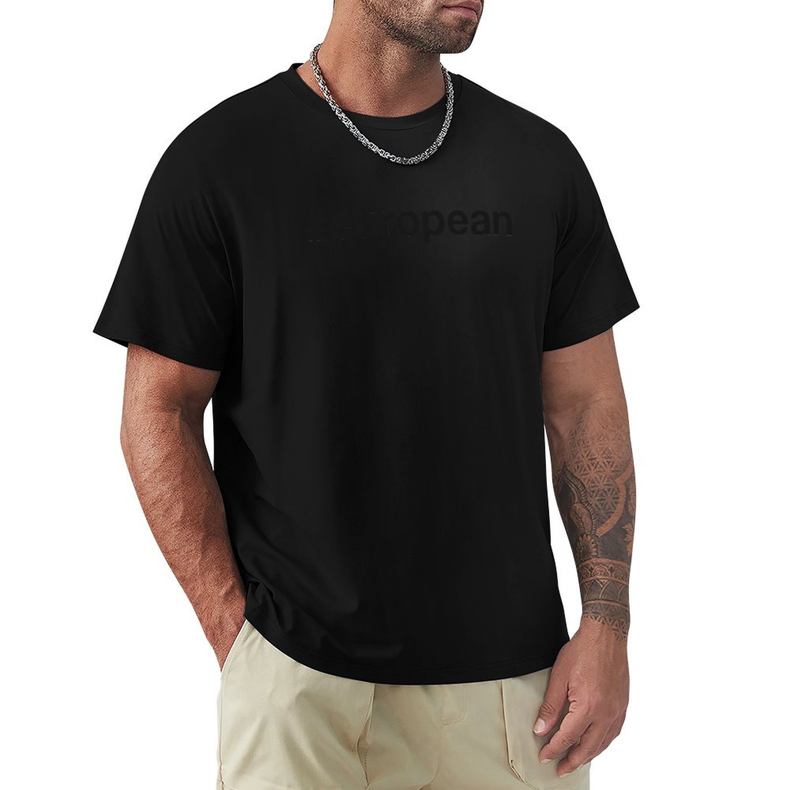 EUROPEAN Hashtag T-Shirt Casua - Mens Fashion Hashtags 评论和价格