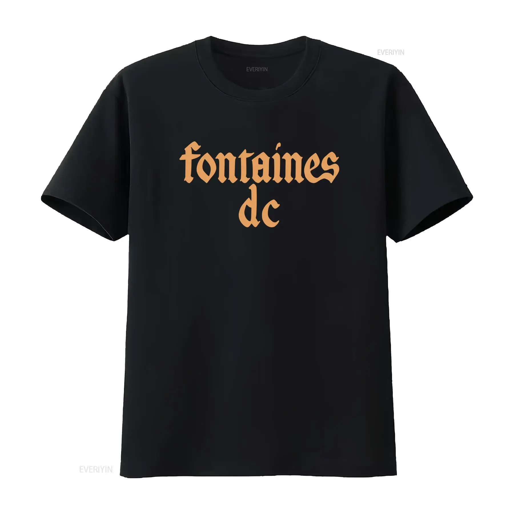 Fontaines D C 'Gothic Logo' Bl - Mens Fashion Black Shirt 评论和价格
