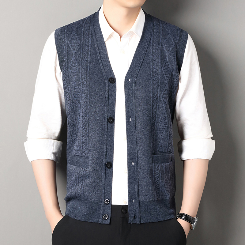 Autumn Winter Mens Vest Casual - Men'S Fashion Zip Sweater 评论和价格