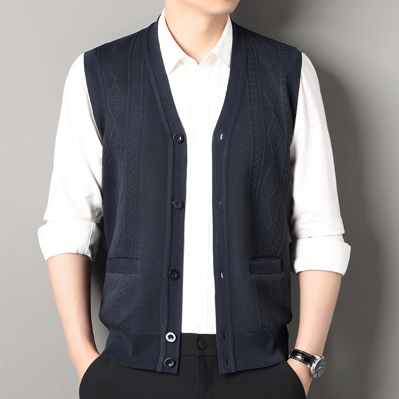Autumn Winter Mens Vest Casual - Men'S Fashion Zip Sweater 评论和价格