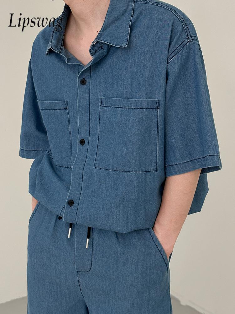 Streetwear Vintage Mens Jean T - Jeans Shirt Fashion For Men 评论和价格