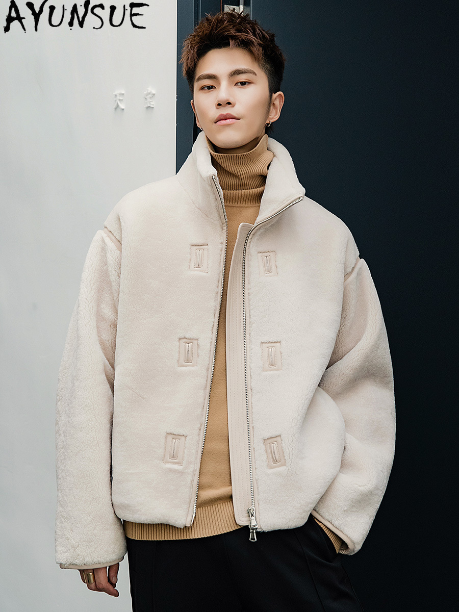 AYUNSUE Natural Merino Sheep S - Mens Fashion Winter 2025 评论和价格