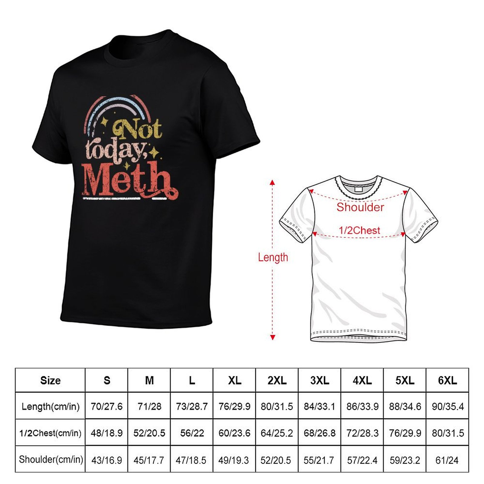 Not Today Meth AA NA Recovery  - Men'S Fashion Today 评论和价格