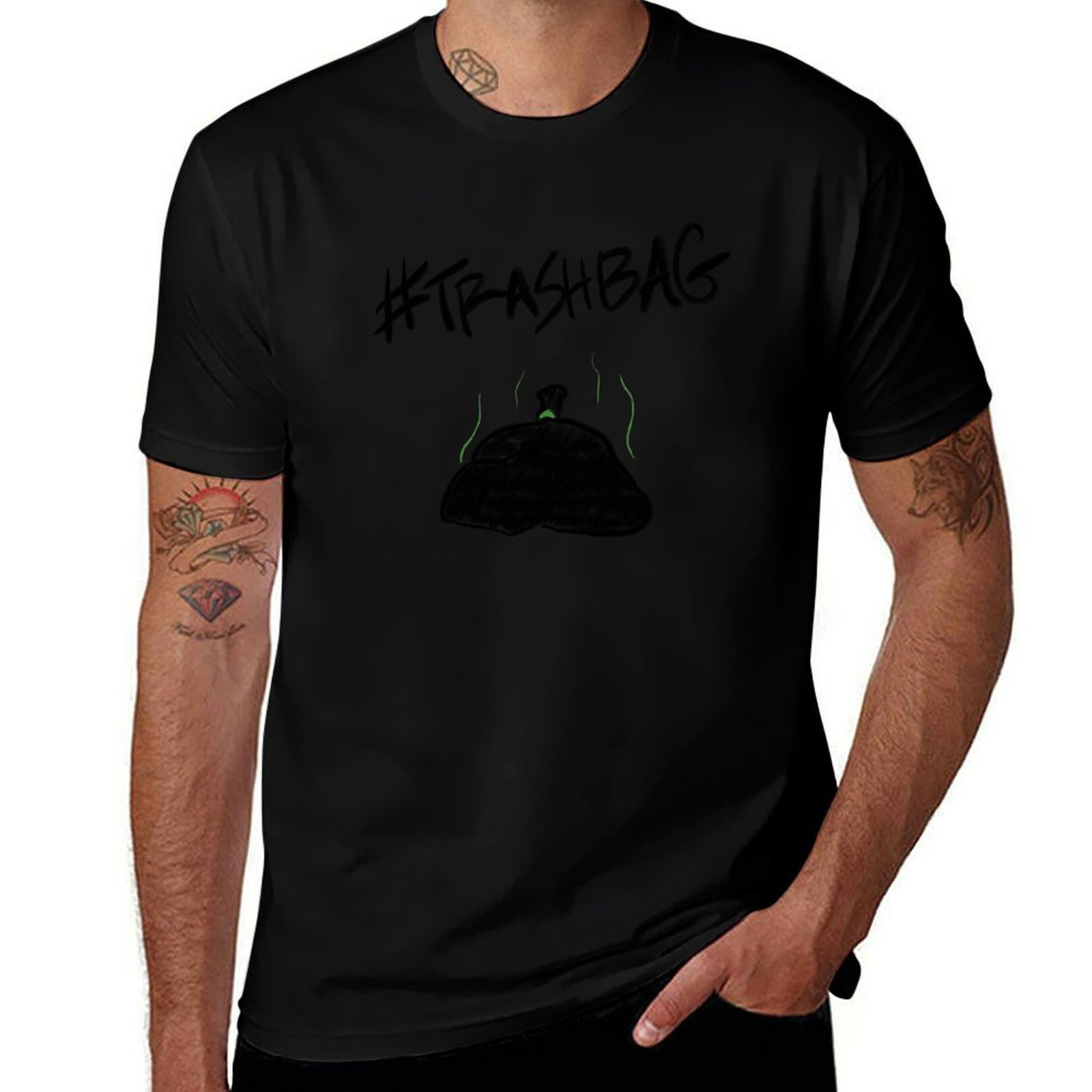 Hashtag Trashbag T-Shirt Fashi - Mens Fashion Hashtags 评论和价格
