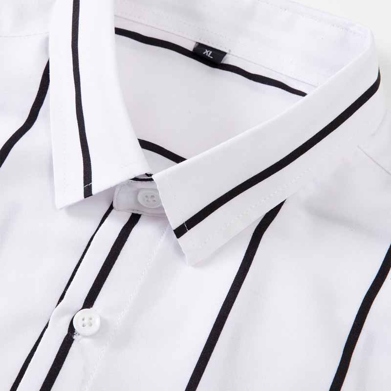 Men's Striped Dress Shirt Long - Men'S Fashion Clothing 评论和价格