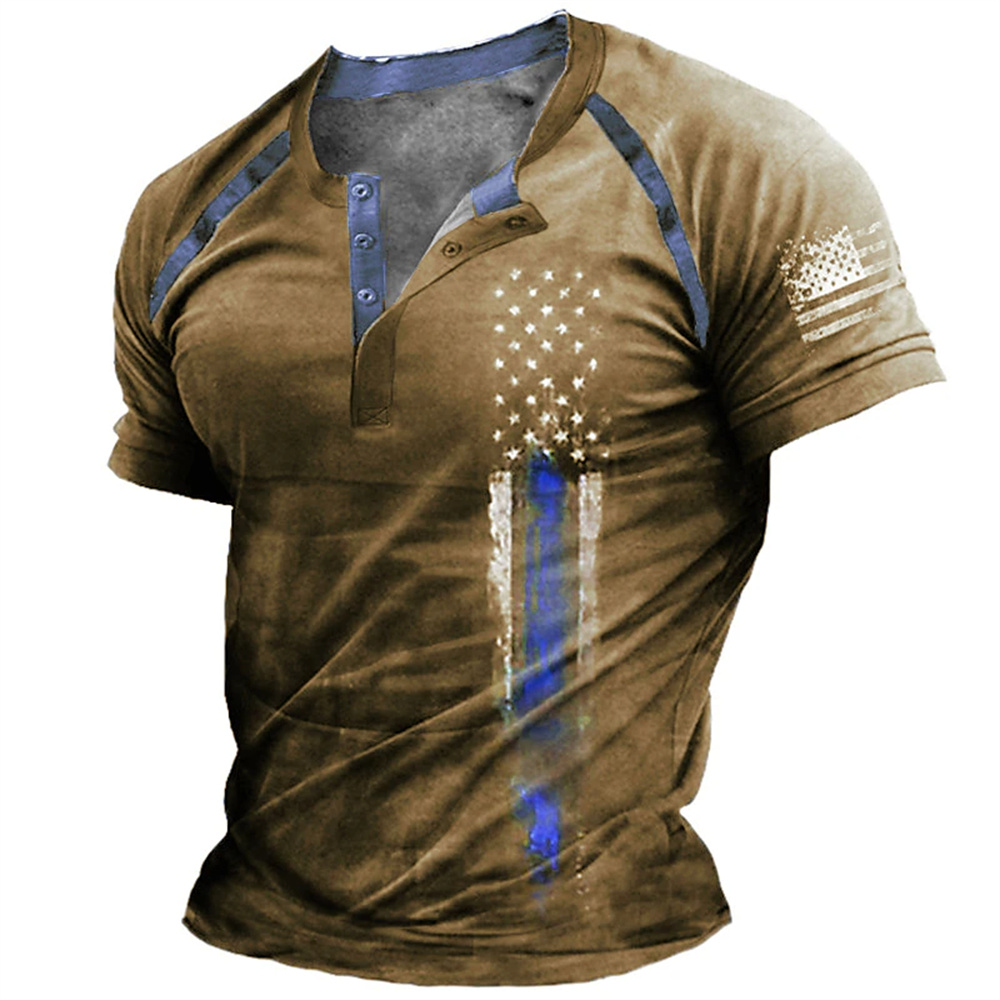 Funny 3D American Flag Print M - Men Fashion Vintage 评论和价格