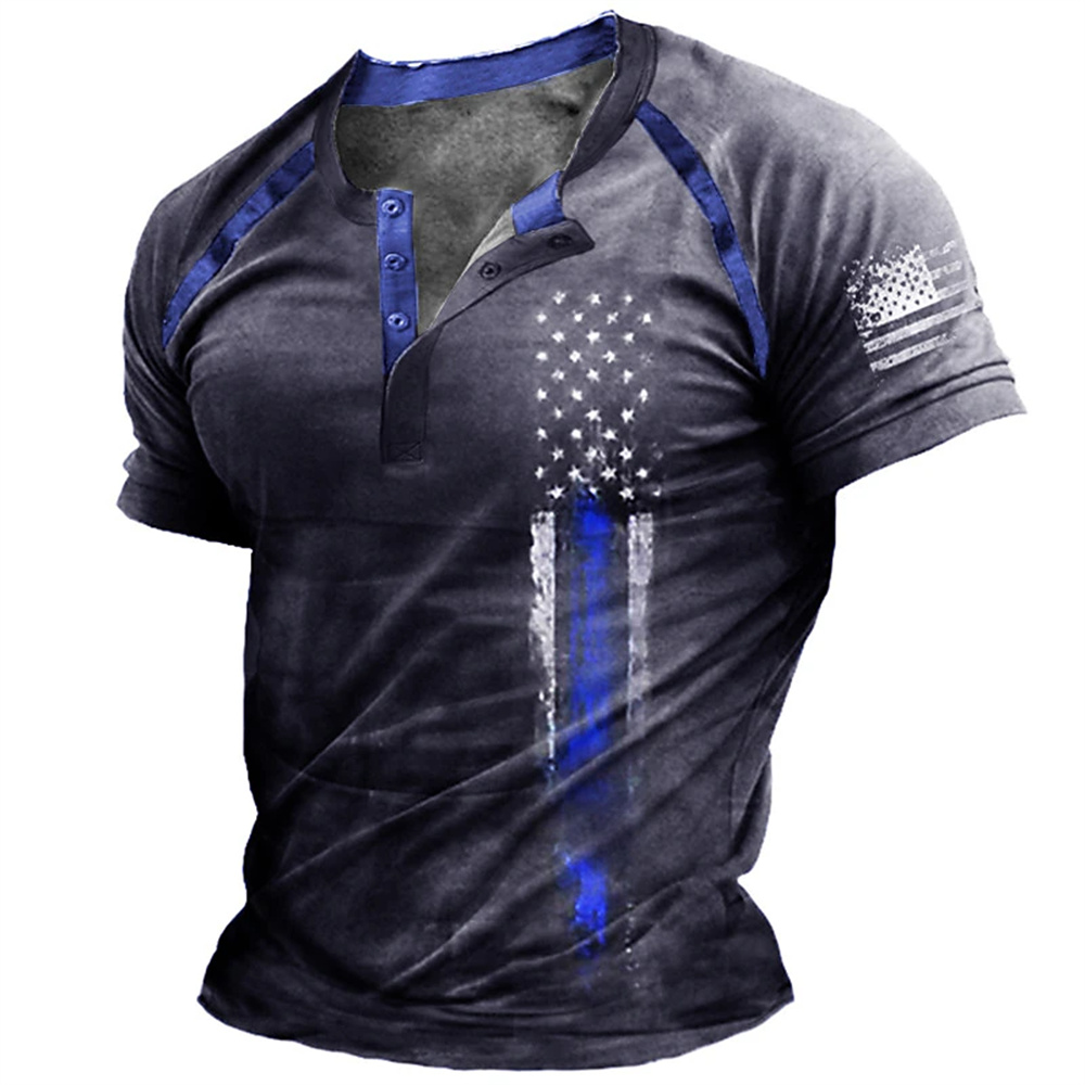 Funny 3D American Flag Print M - Men Fashion Vintage 评论和价格