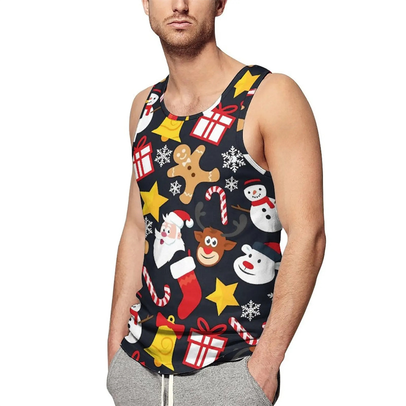 Summer Vintage New 3D Merry Ch - Mens Xmas Fashion 评论和价格
