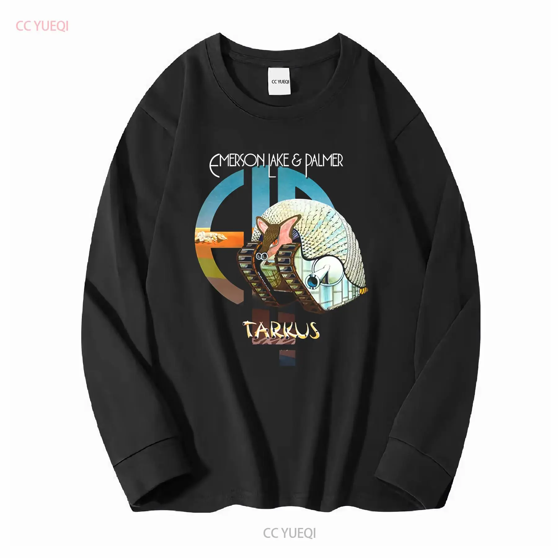 Tarkus ELP Emerson Lake and Pa - Mens Fashion Black Shirt 评论和价格