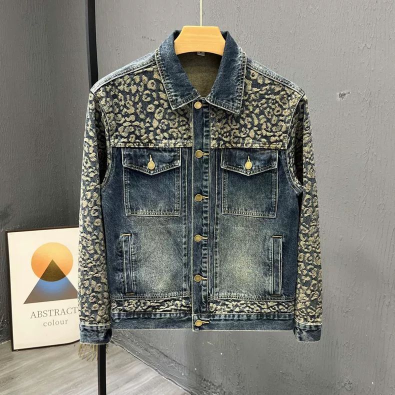 New Men's Trendy Cool Denim Ja - Mens Fashion Denim Jacket 评论和价格