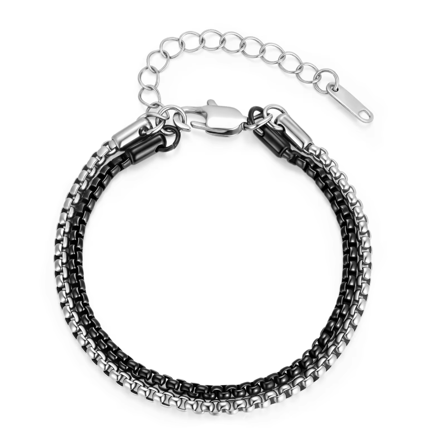Men Stainless Steel Layered Tw - Men'S Fashion Over 30 评论和价格