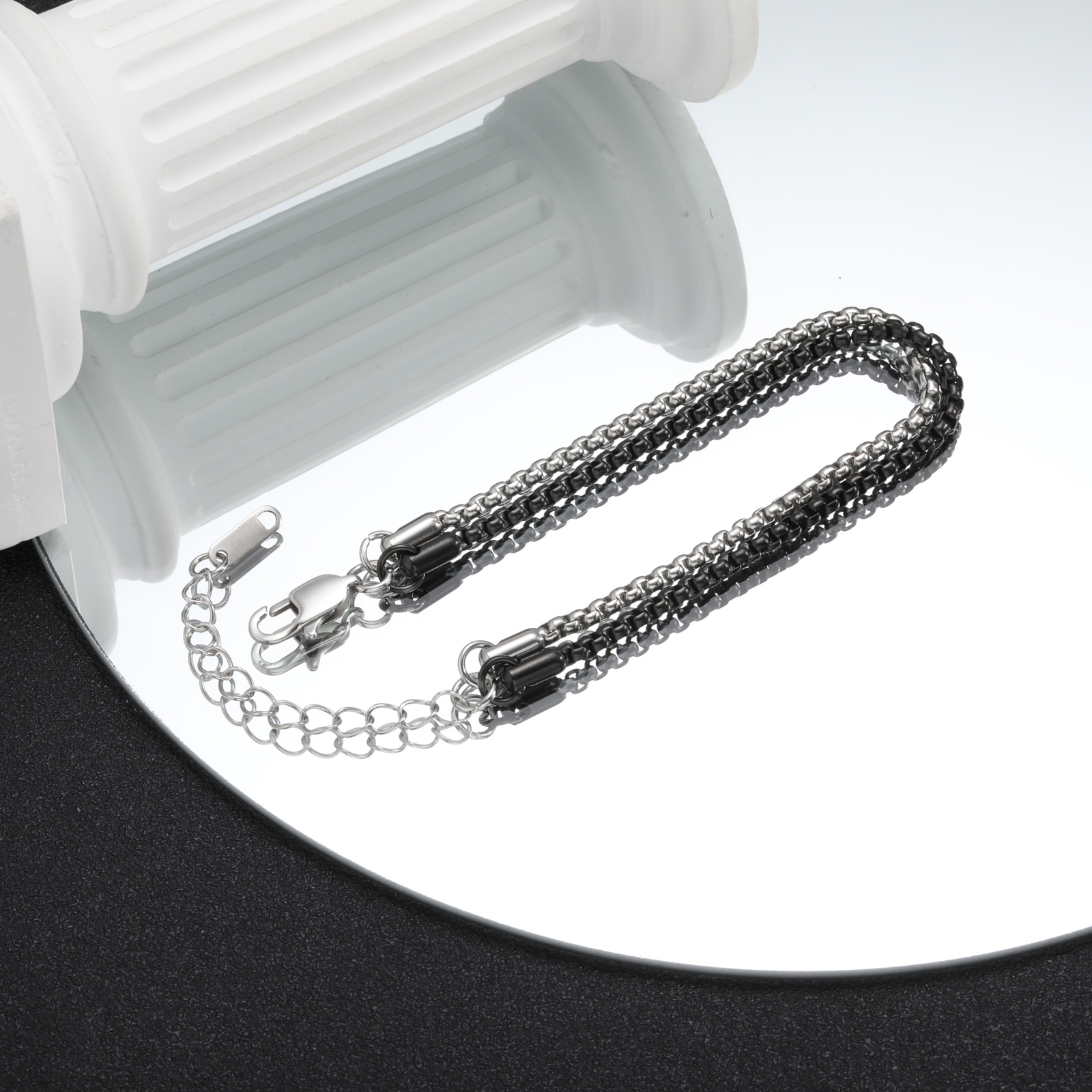 Men Stainless Steel Layered Tw - Men'S Fashion Over 30 评论和价格
