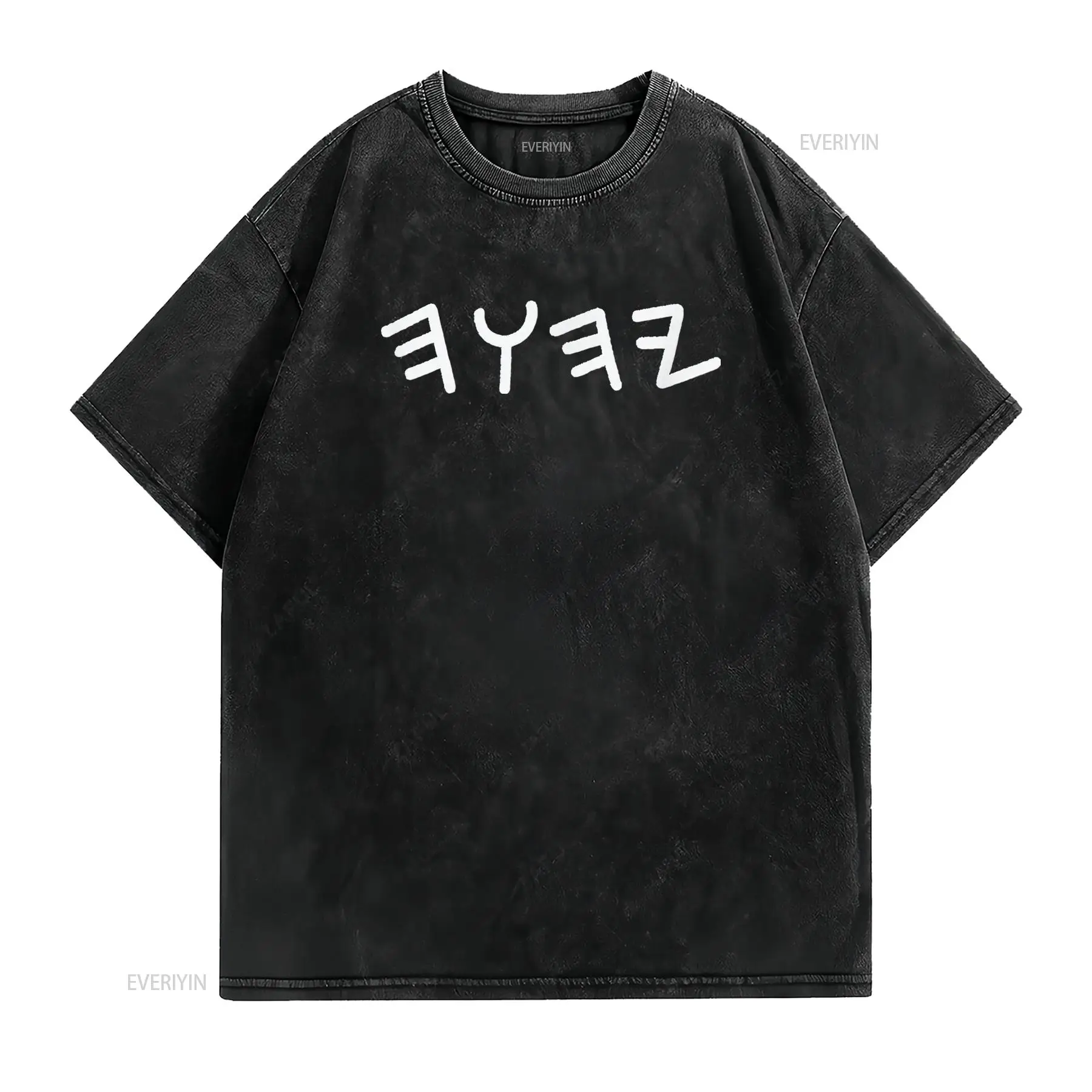 Mens Ancient Hebrew Yahuah Yah - Mens Fashion Black Shirt 评论和价格